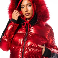 AKIRA TOUR METALLIC PUFFER COAT