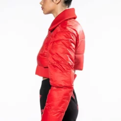 ALL IN MOTION CROP PUFFER -AZALEA WANG Shop all in motion crop puffer red 6 6