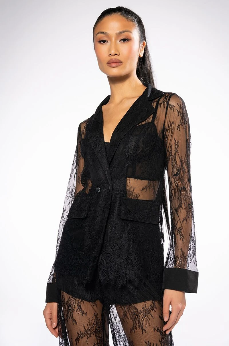 ALL OVER LACE BLAZER 3 ALL OVER LACE BLAZER