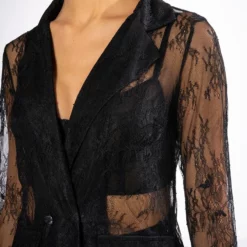 ALL OVER LACE BLAZER 14 ALL OVER LACE BLAZER -AZALEA WANG Shop all over lace blazer black 6 6