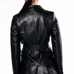 ALL YOU NEED PU BLAZER WITH BELT -AZALEA WANG Shop all you need pu blazer with belt black 6 6