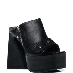 AXELLY MULTI CHUNKY SANDAL -AZALEA WANG Shop axelly multi chunky sandal black 3 3