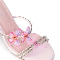 AZALEA WANG AIRBORNE BUTTERFLY RHINESTONE STILETTO SANDAL IN PINK -AZALEA WANG Shop azalea wang airborne butterfly rhinestone stiletto sandal in pink pink 5 5