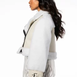 MACKY BREAK APART TEDDY PLEATHER TRENCH 18 MACKY BREAK APART TEDDY PLEATHER TRENCH -AZALEA WANG Shop azalea wang all the looks break apart teddy pleather trench ivory 10 10