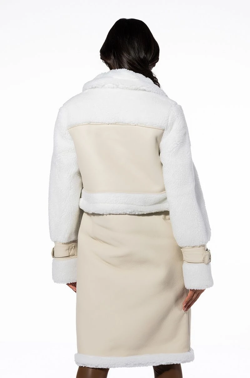 MACKY BREAK APART TEDDY PLEATHER TRENCH 6 MACKY BREAK APART TEDDY PLEATHER TRENCH - Image 4