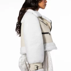 MACKY BREAK APART TEDDY PLEATHER TRENCH 20 MACKY BREAK APART TEDDY PLEATHER TRENCH -AZALEA WANG Shop azalea wang all the looks break apart teddy pleather trench ivory 12 12