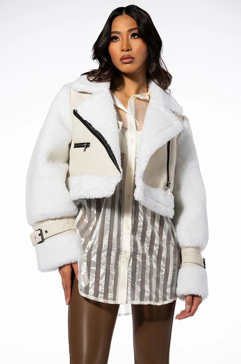 MACKY BREAK APART TEDDY PLEATHER TRENCH 3 MACKY BREAK APART TEDDY PLEATHER TRENCH