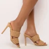AZALEA WANG ALL YOUR LOVE STILETTO SANDAL IN NUDE -AZALEA WANG Shop azalea wang all your love stiletto sandal in nude nude 2 2