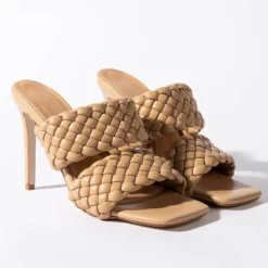 AZALEA WANG ALL YOUR LOVE STILETTO SANDAL IN NUDE -AZALEA WANG Shop azalea wang all your love stiletto sandal in nude nude 4 4