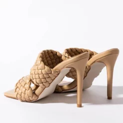 AZALEA WANG ALL YOUR LOVE STILETTO SANDAL IN NUDE -AZALEA WANG Shop azalea wang all your love stiletto sandal in nude nude 5 5