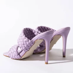 AZALEA WANG ALL YOUR LOVE STILETTO SANDAL IN PURPLE -AZALEA WANG Shop azalea wang all your love stiletto sandal in purple purple 5 5