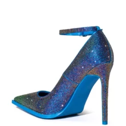 AZALEA WANG AS YOU WISH EMBELLISHED PUMP IN BLUE MULTI -AZALEA WANG Shop azalea wang as you wish embellished pump in blue multi blue multi 4 4