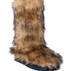 AZALEA WANG ASPEN FURRY BROWN MULTI BOOTIE -AZALEA WANG Shop azalea wang aspen furry brown multi bootie brown 3 3