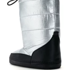 AZALEA WANG BECKY METALLIC LINED SNOW BOOTIE IN SILVER -AZALEA WANG Shop azalea wang becky metallic lined snow bootie in silver silver 4 4