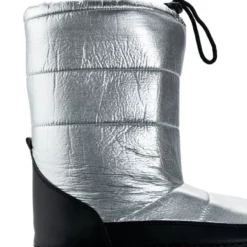 AZALEA WANG BECKY METALLIC LINED SNOW BOOTIE IN SILVER -AZALEA WANG Shop azalea wang becky metallic lined snow bootie in silver silver 5 5