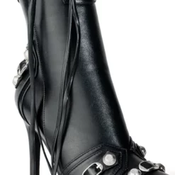 AZALEA WANG BROOKLYN PU BOOTIE IN BLACK -AZALEA WANG Shop azalea wang brooklyn baby stiletto bootie in black black 4 4