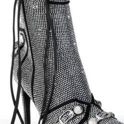 AZALEA WANG BROOKLYN BABY STILETTO BOOTIE IN SILVER -AZALEA WANG Shop azalea wang brooklyn baby stiletto bootie in silver silver 4 4