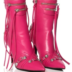 AZALEA WANG BROOKLYN PU BOOTIE IN PINK -AZALEA WANG Shop azalea wang brooklyn pu bootie in pink pink 1 1 c1