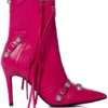 AZALEA WANG BROOKLYN PU BOOTIE IN PINK -AZALEA WANG Shop azalea wang brooklyn pu bootie in pink pink 2 2