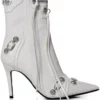 AZALEA WANG BROOKLYN PU BOOTIE IN WHITE -AZALEA WANG Shop azalea wang brooklyn pu bootie in white white 2 2
