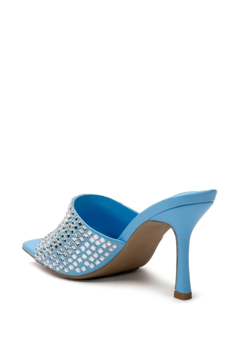 AZALEA WANG BUFFALO EMBELLIHED SANDAL IN TURQUOISE 6 AZALEA WANG BUFFALO EMBELLIHED SANDAL IN TURQUOISE - Image 4