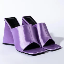 AZALEA WANG CAUGHT IN A DREAM CHUNKY SANDAL IN PURPLE -AZALEA WANG Shop azalea wang caught in a dream chunky sandal in purple purple 4 4