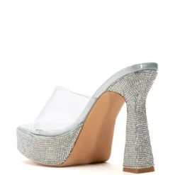 AZALEA WANG CLASSY OPHELIA SILVER SANDAL -AZALEA WANG Shop azalea wang classy ophelia silver sandal silver 4 4