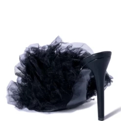 AZALEA WANG COOL TULLE STILETTO SANDAL IN BLACK -AZALEA WANG Shop azalea wang cool tulle stiletto sandal in black black 4 4