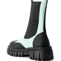 AZALEA WANG CRAZY LIKE ME FLATFORM BOOTIE IN BLUE -AZALEA WANG Shop azalea wang crazy like me flatform bootie in blue blue 4 4