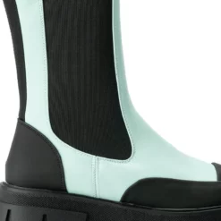 AZALEA WANG CRAZY LIKE ME FLATFORM BOOTIE IN BLUE -AZALEA WANG Shop azalea wang crazy like me flatform bootie in blue blue 5 5