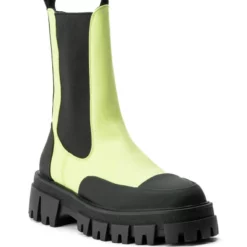 AZALEA WANG CRAZY LIKE ME FLATFORM BOOTIE IN LIME -AZALEA WANG Shop azalea wang crazy like me flatform bootie in lime lime 3 3