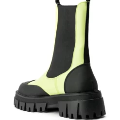 AZALEA WANG CRAZY LIKE ME FLATFORM BOOTIE IN LIME -AZALEA WANG Shop azalea wang crazy like me flatform bootie in lime lime 4 4