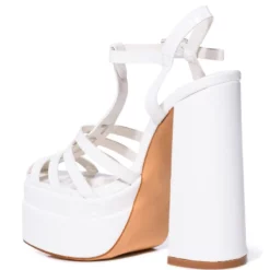 AZALEA WANG DANICA PLATFORM PUMP -AZALEA WANG Shop azalea wang danica platform pump white 4 4