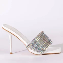 AZALEA WANG DIRTY DANCING STILETTO SANDAL IN WHITE