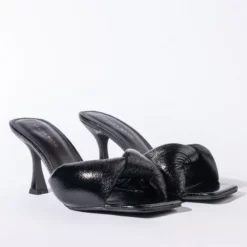 AZALEA WANG EASY WITH YOU CHUNKY SANDAL IN BLACK -AZALEA WANG Shop azalea wang easy with you chunky sandal in black black 4 4