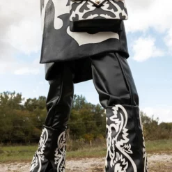 AZALEA WANG ESPERANZA WESTERN BOOTIE IN BLACK WHITE -AZALEA WANG Shop azalea wang esperanza western bootie in black white black white 1 1 c1