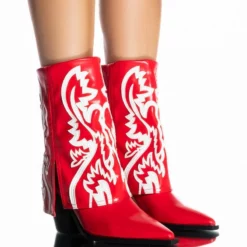 AZALEA WANG ESPERANZA WESTERN BOOTIE IN RED