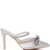 AZALEA WANG EVIT STILETTO MULE PUMP IN WHITE -AZALEA WANG Shop azalea wang evit stiletto mule pump in white white 2 2