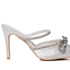 AZALEA WANG EVIT STILETTO MULE PUMP IN WHITE -AZALEA WANG Shop azalea wang evit stiletto mule pump in white white 5 5