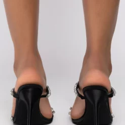 AZALEA WANG FEELS LIKE BLISS STILETTO SANDAL IN BLACK -AZALEA WANG Shop azalea wang feels like bliss stiletto sandal in black black 4 4