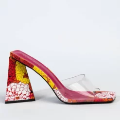 AZALEA WANG FLOWER POWER CHUNKY SANDAL IN MULTI -AZALEA WANG Shop azalea wang flower power chunky sandal in multi multi 3 3