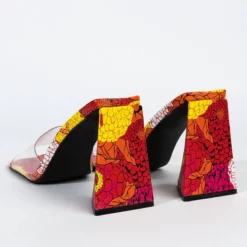 AZALEA WANG FLOWER POWER CHUNKY SANDAL IN MULTI -AZALEA WANG Shop azalea wang flower power chunky sandal in multi multi 5 5