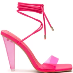 AZALEA WANG FREMONT PVC SANDAL IN PINK -AZALEA WANG Shop azalea wang fremont pvc sandal in pink pink 3 3 c1