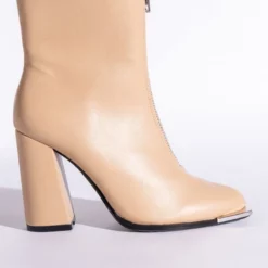 AZALEA WANG FRESCO ZIP CHUNKY BOOT IN SAND -AZALEA WANG Shop azalea wang fresco zip chunky boot in sand sand 3 3