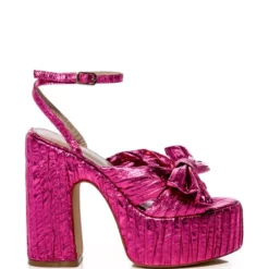 AZALEA WANG GENEROUS CHUNKY STRAP SANDAL IN PINK -AZALEA WANG Shop azalea wang generous chunky strap sandal in pink pink 2 2 c1