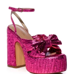 AZALEA WANG GENEROUS CHUNKY STRAP SANDAL IN PINK -AZALEA WANG Shop azalea wang generous chunky strap sandal in pink pink 3 3 c1