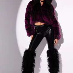 AZALEA WANG GIULIA 3D FAUX FUR CROP JACKET 19 AZALEA WANG GIULIA 3D FAUX FUR CROP JACKET -AZALEA WANG Shop azalea wang giulia 3d faux fur crop jacket pink 2 2 c1