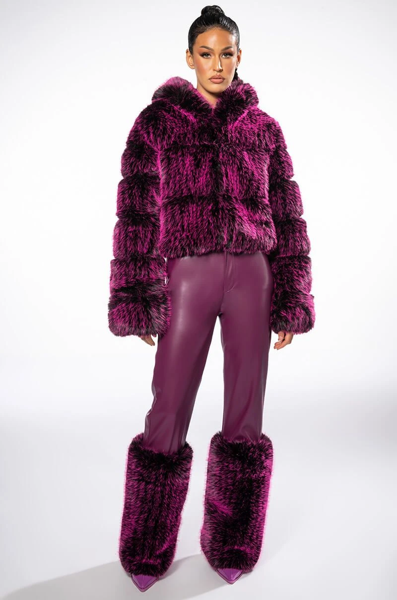 AZALEA WANG GIULIA 3D FAUX FUR CROP JACKET 9 AZALEA WANG GIULIA 3D FAUX FUR CROP JACKET - Image 7