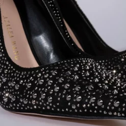 AZALEA WANG GLITCH IN THE SYSTEM STILETTO PUMP IN BLACK -AZALEA WANG Shop azalea wang glitch in the system stiletto pump in black black 6 6