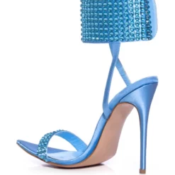 AZALEA WANG GRIFFON EMBELLISHED STILETTO SANDAL -AZALEA WANG Shop azalea wang griffon embellished stiletto sandal turquoise 4 4